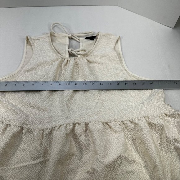 Who What Wear Women's Size XL Top Sleeveless Beige Textured New Without Tags - Picture 7 of 9